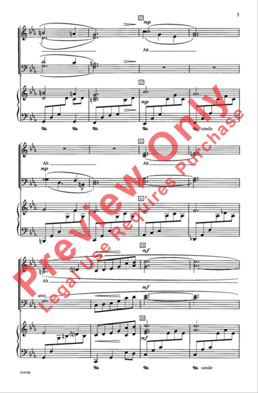 Chopin Prelude 4-Part scores gallery preview page 5