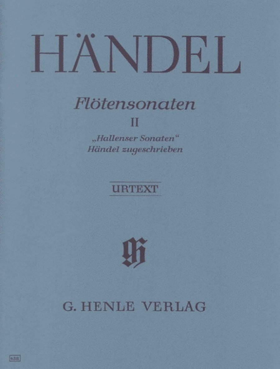 Handel - Flute Sonatas Vol 2 Halle Sonatas