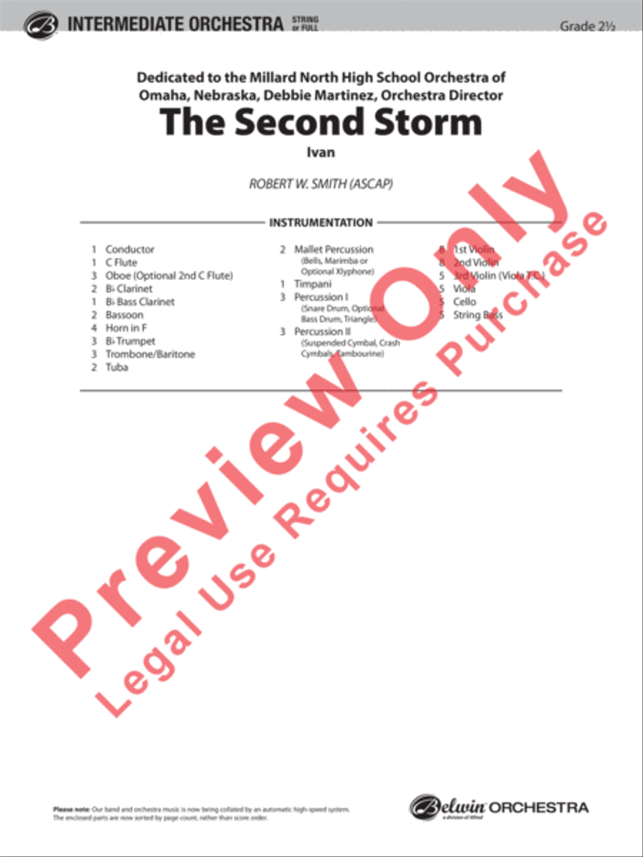 The Second Storm (Ivan) The Second Storm (Ivan) Full Orchestra scores gallery preview page 2