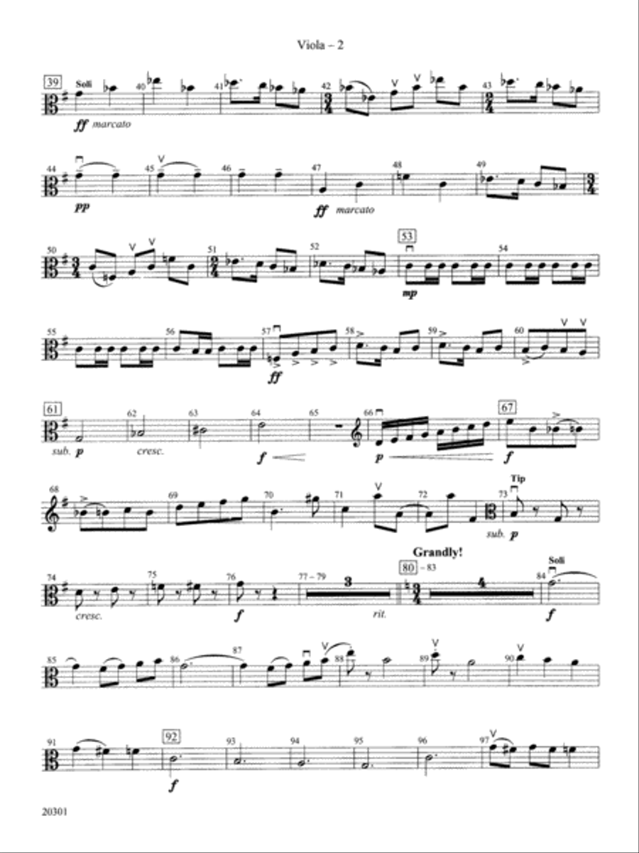 Acrobats: Viola String Orchestra scores gallery preview page 2