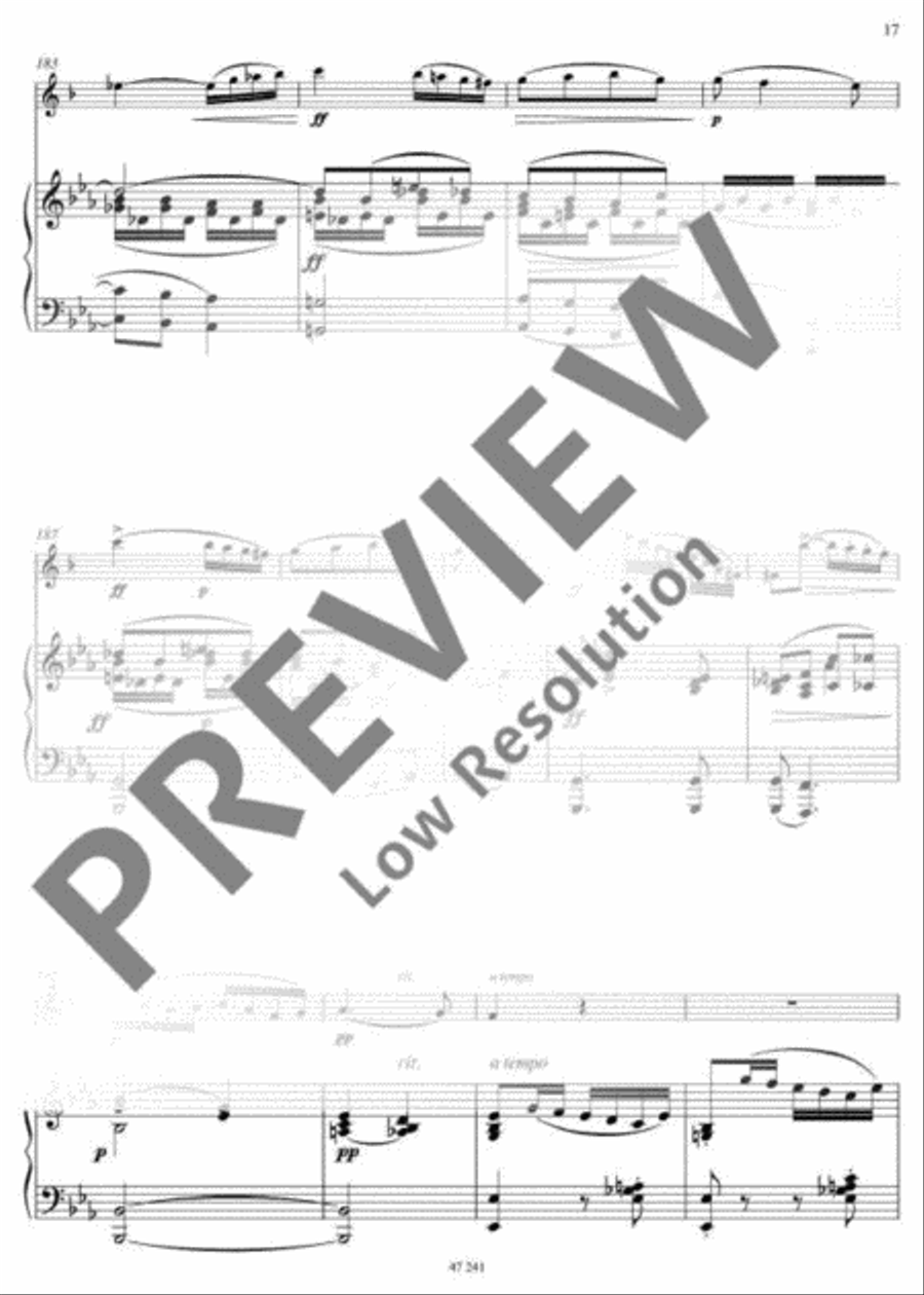 Romance Eb major Romance Eb major Clarinet scores gallery preview page 18