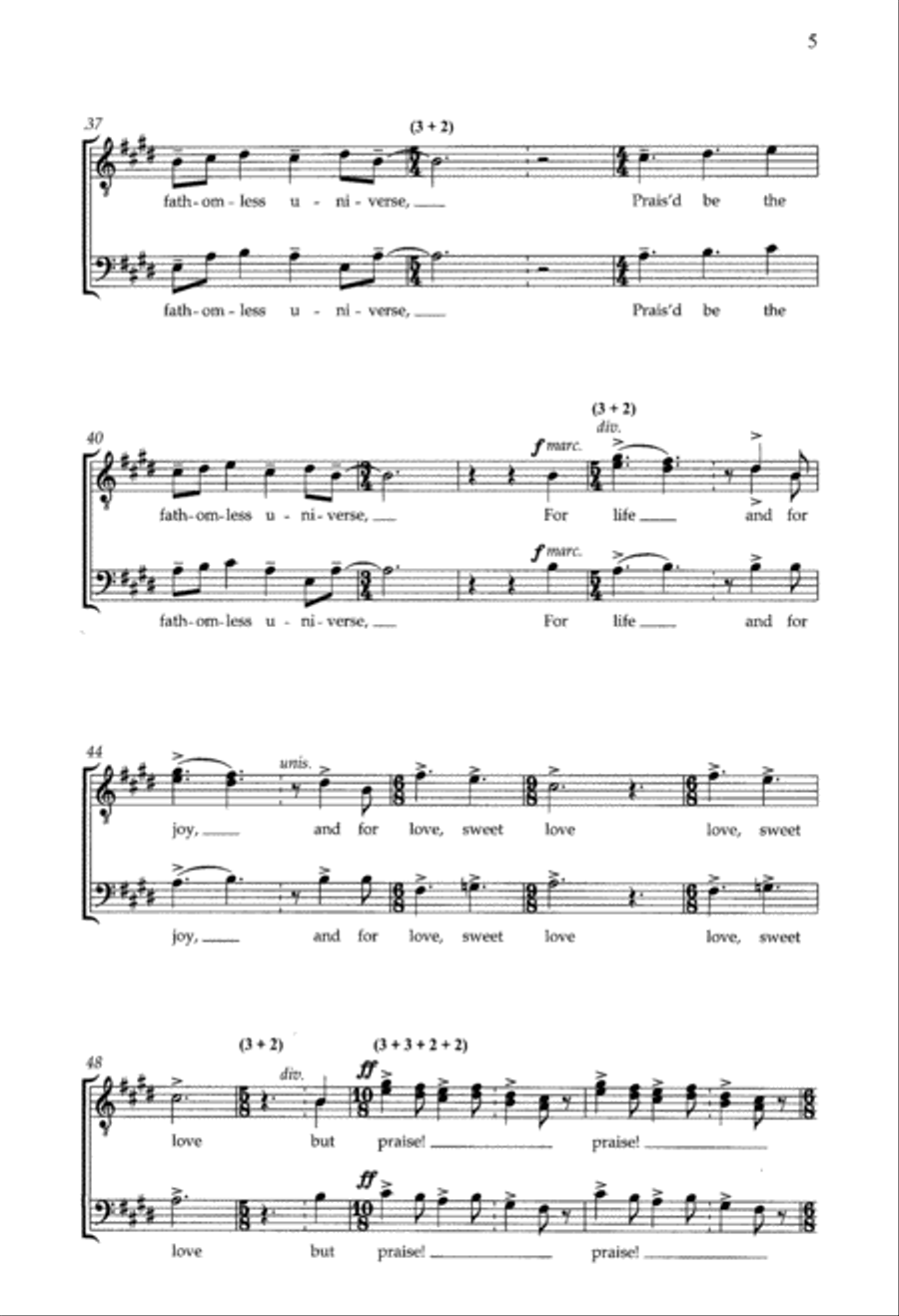 Dance from Invocation and Dance (Downloadable Choral Score)