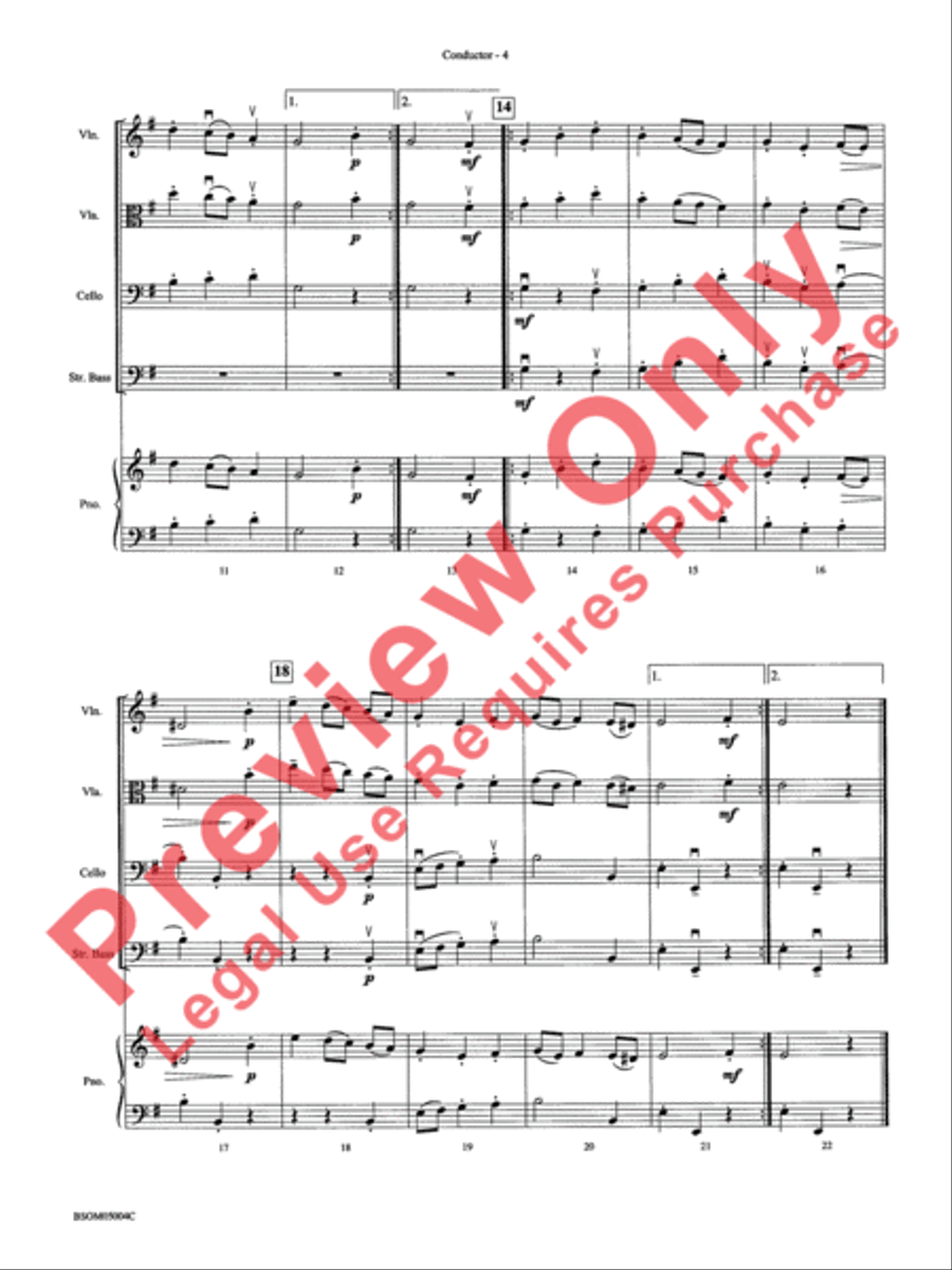 Belwin Beginning String Orchestra Kit #1 String Orchestra scores gallery preview page 7