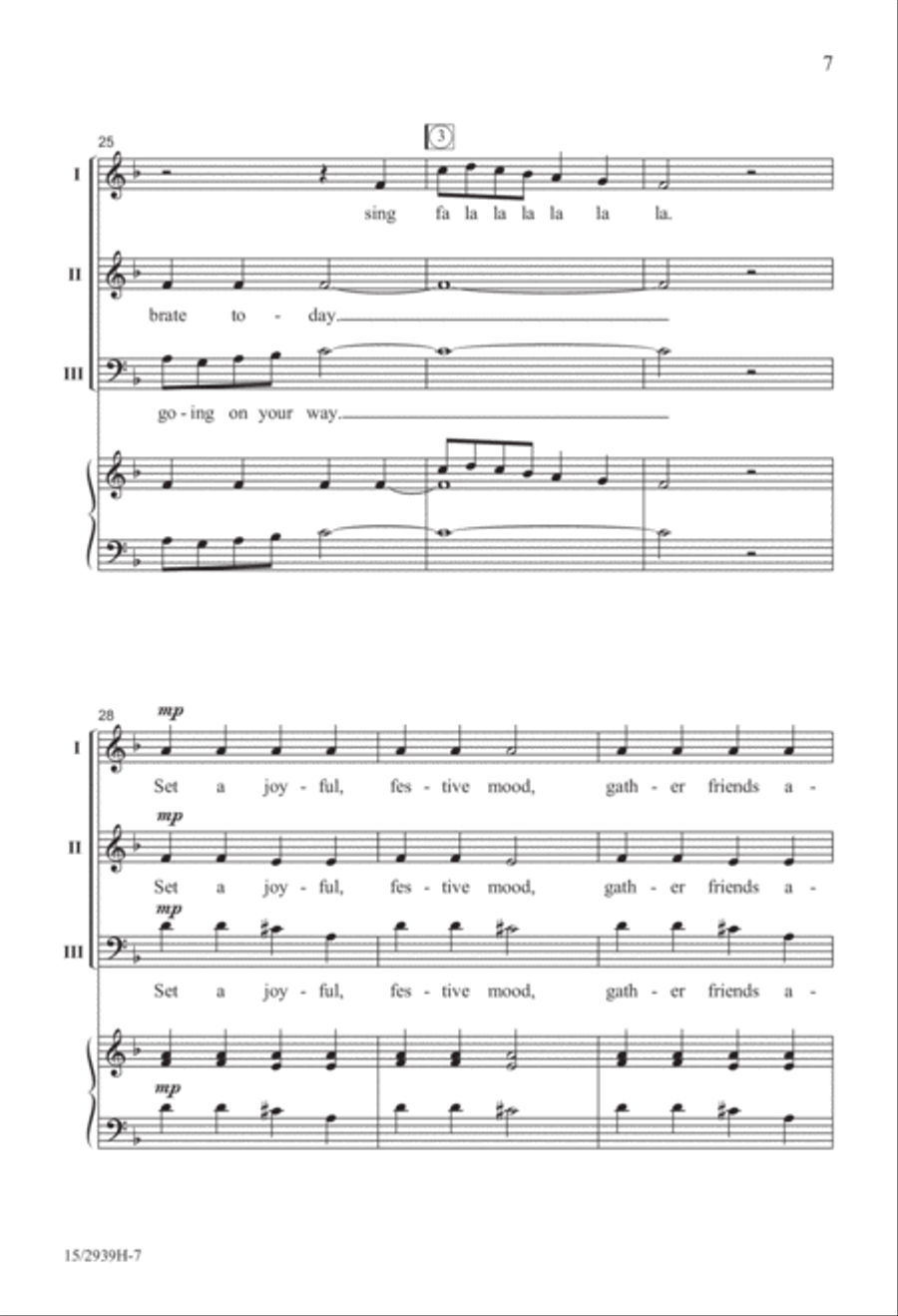 A Merry Fa La La 3-Part scores gallery preview page 8
