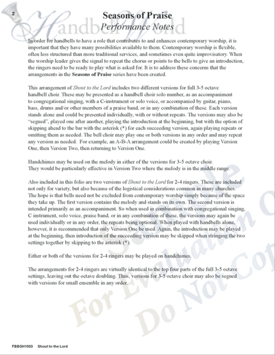 Shout to the Lord 5-Octaves scores gallery preview page 2