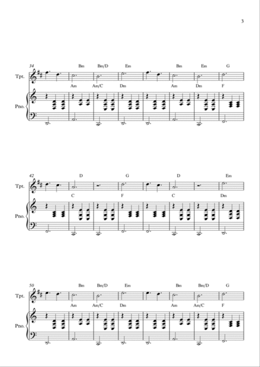 La Valse D'amelie La Valse D'amelie B-Flat Trumpet scores gallery preview page 3