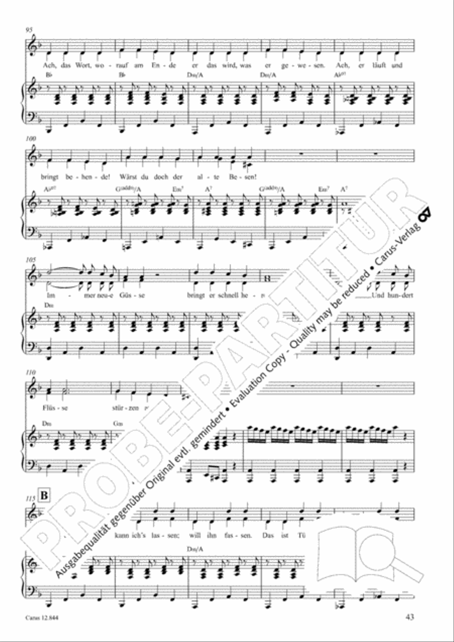 Gruselmonsterzaubersongs. Heft II Children's Choir scores gallery preview page 44