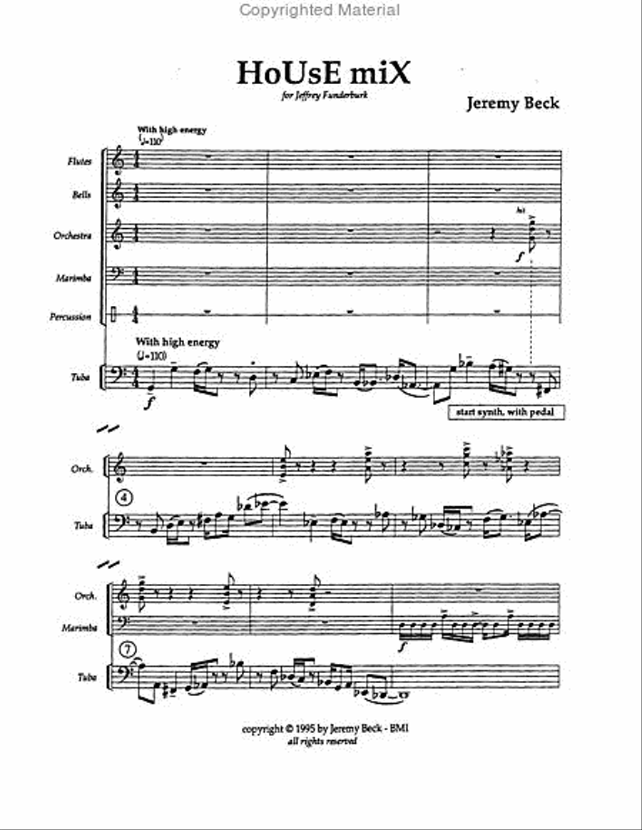 House Mix House Mix Tuba scores gallery preview page 4