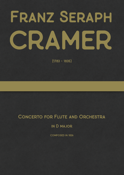 Cramer - Concerto for Flute & Orchestra in D major image number null