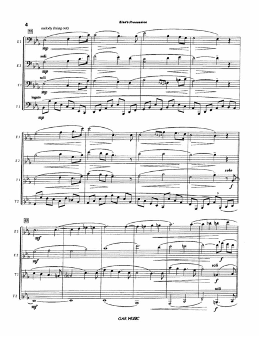 Elsa's Procession to the Cathedral EETT scores gallery preview page 5