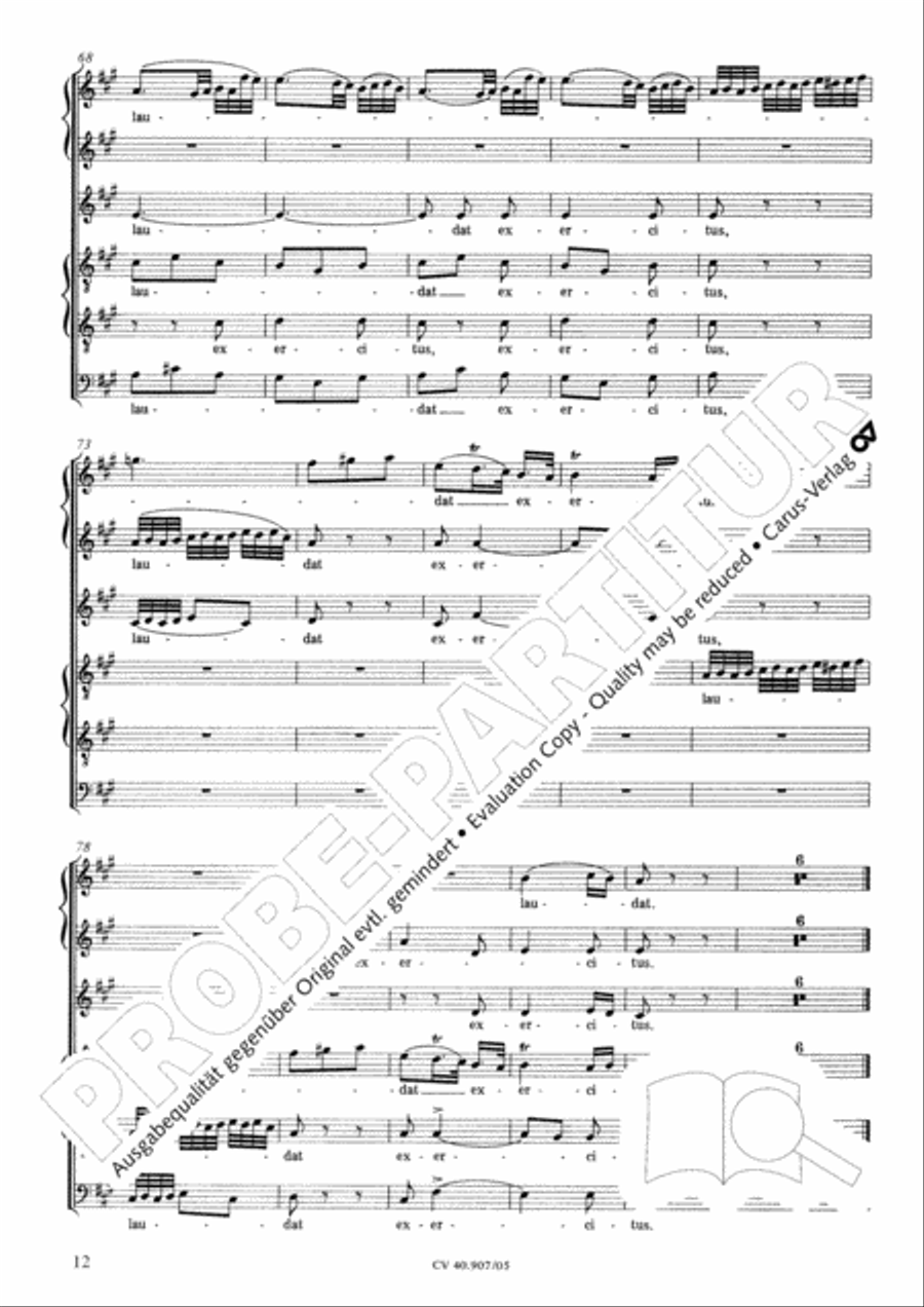 Te Deum 4-Part scores gallery preview page 13