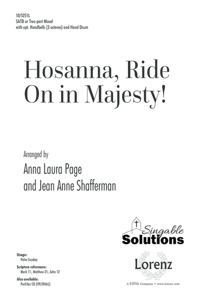 Hosanna, Ride On in Majesty!