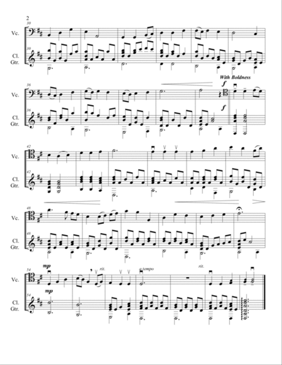 Be Thou My Vision Be Thou My Vision String Duet scores gallery preview page 2