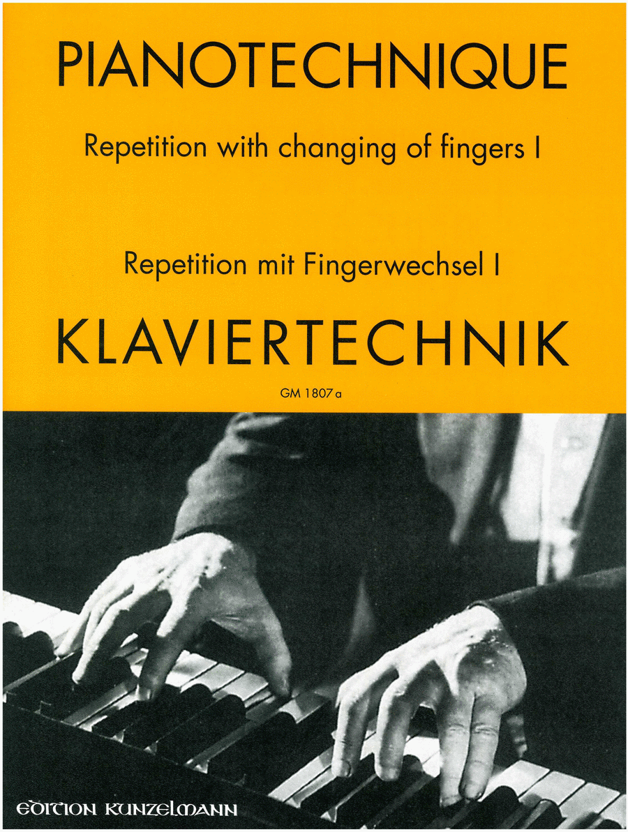 Repetition with change of fingers, Volume 1 Piano Method scores gallery preview page 1