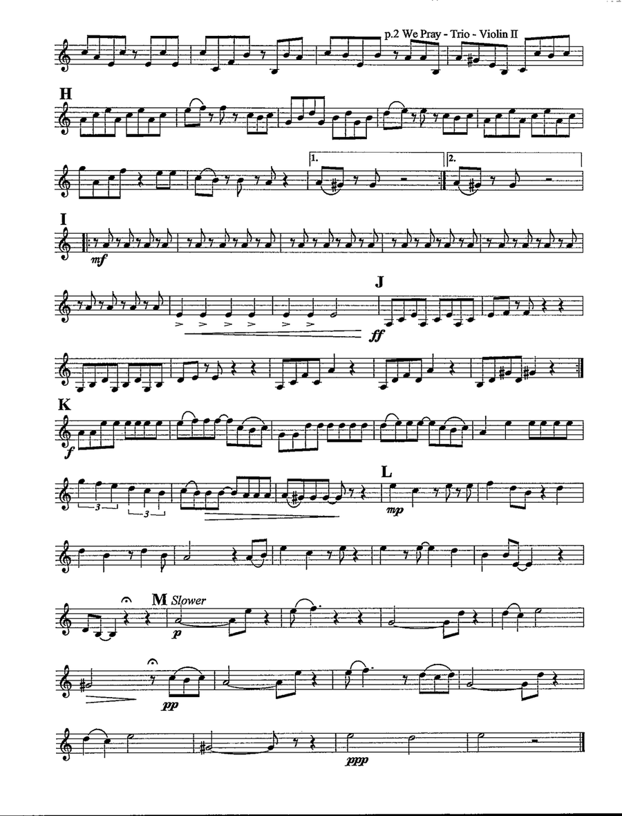 We Pray String Trio scores gallery preview page 6