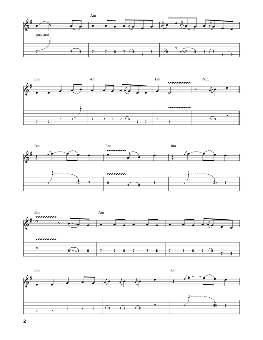 Secret Agent Man Acoustic Guitar scores gallery preview page 2
