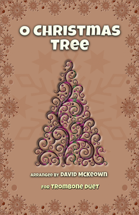 O Christmas Tree, (O Tannenbaum), Jazz style, for Trombone Duet