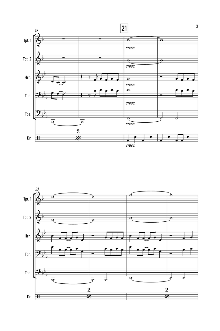Blinding Lights Brass Ensemble scores gallery preview page 4