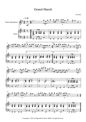 Grand March (Aida) - Giuseppe Verdi (Tenor Sax + Piano)