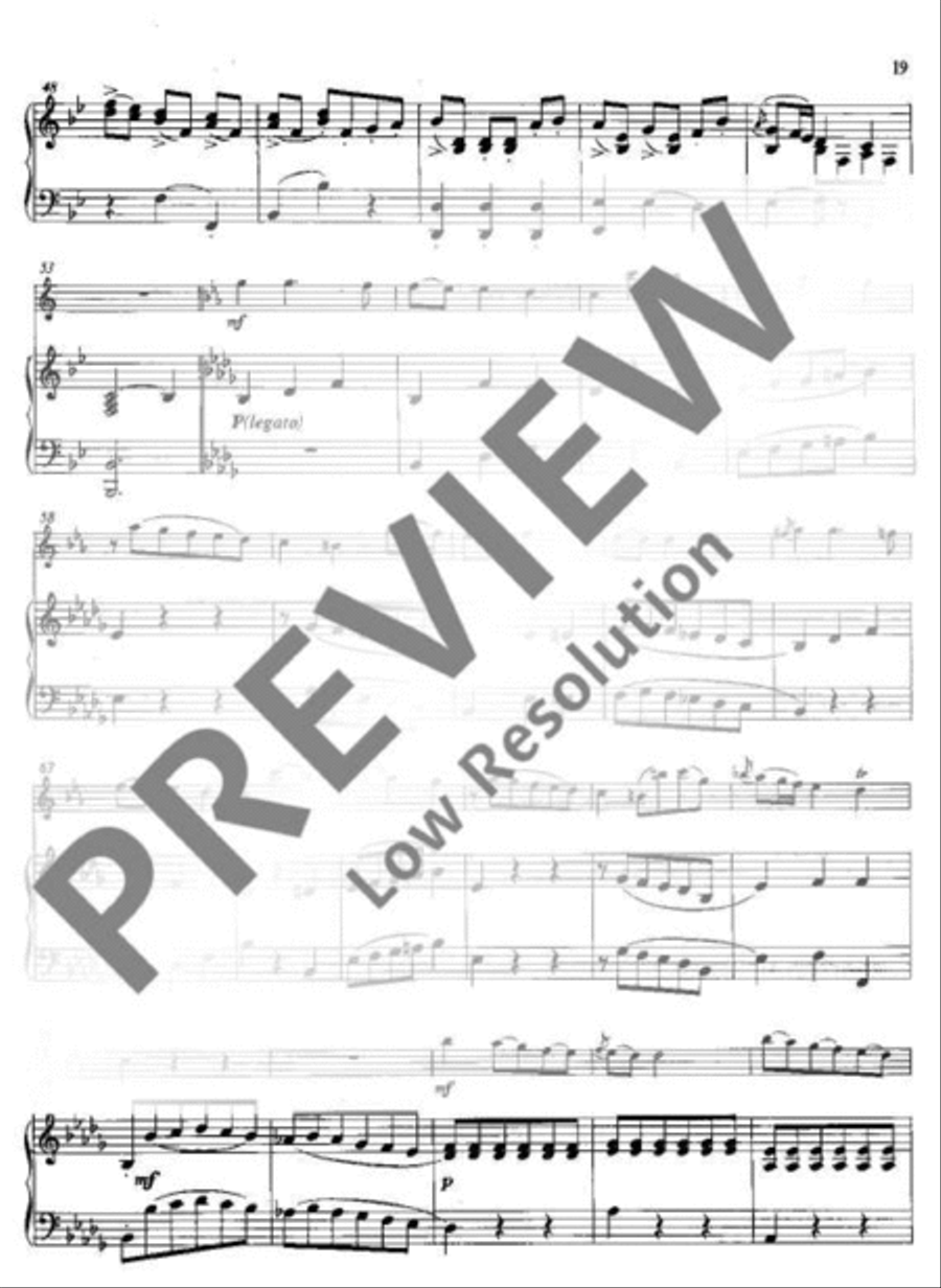 Concerto Bb major Clarinet scores gallery preview page 20