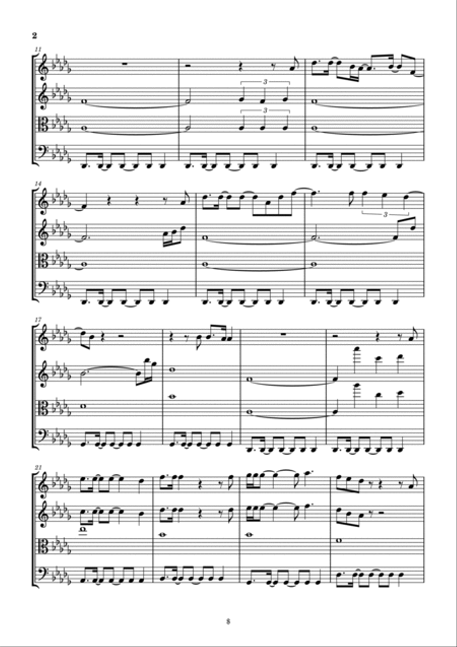 I Thank God String Quartet scores gallery preview page 3