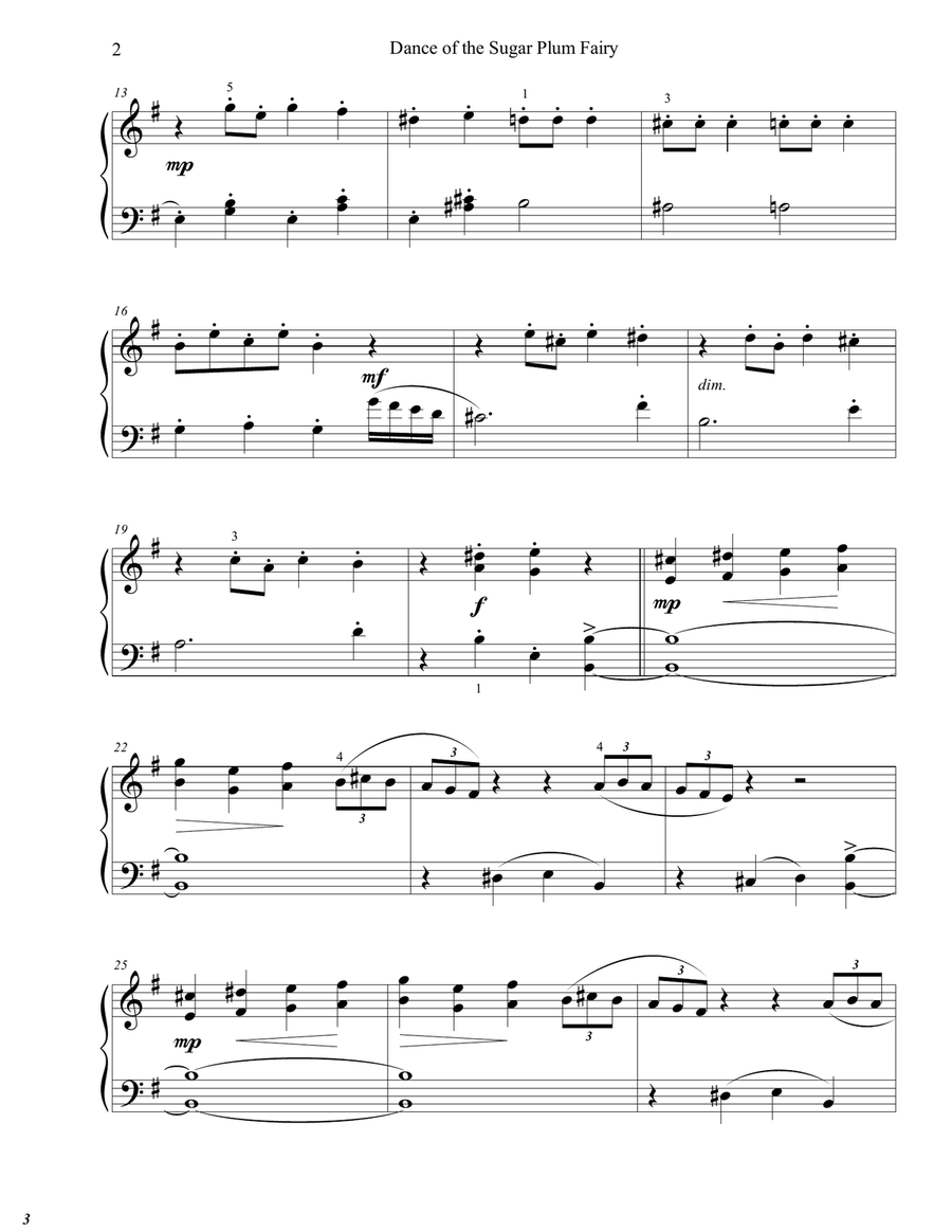 Dance of the Sugar Plum Fairy from 