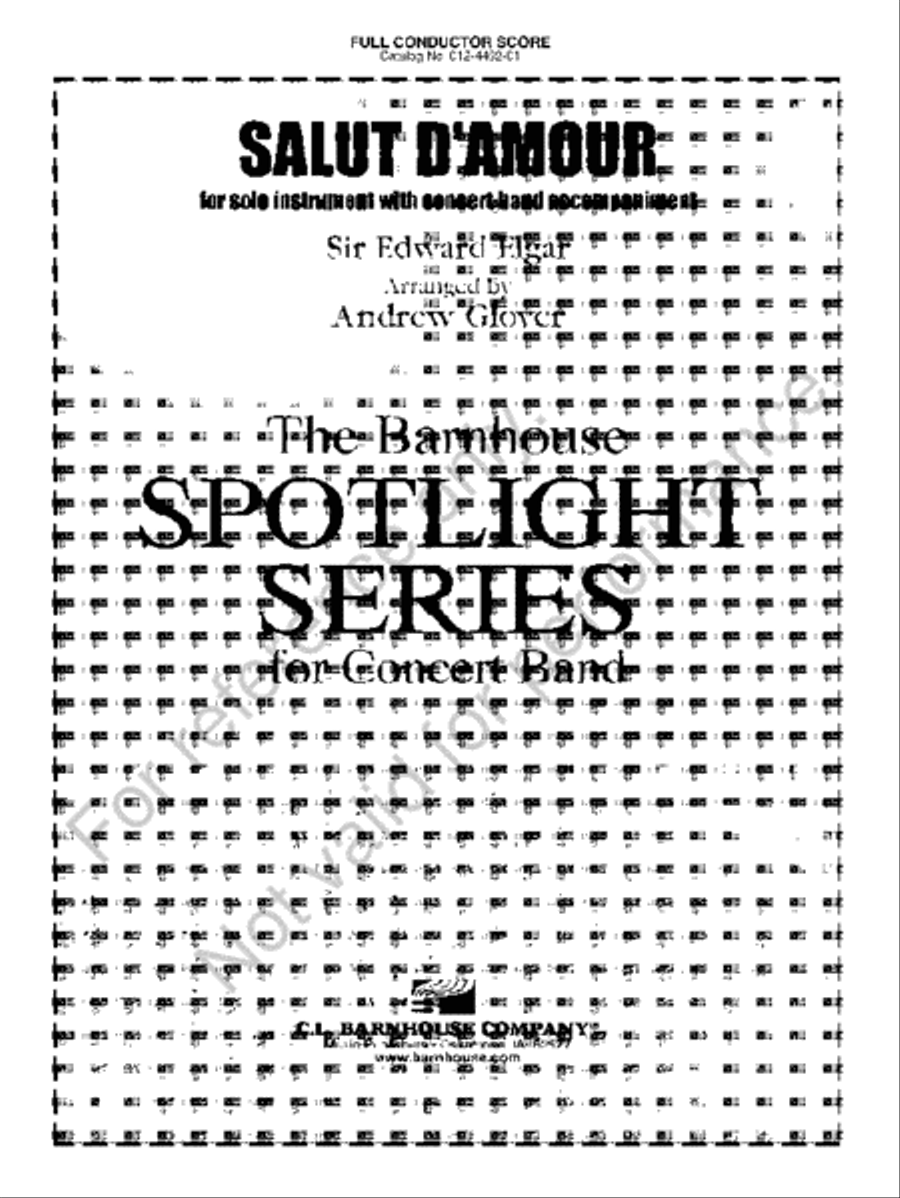 Salut d'Amour Concert Band scores gallery preview page 2