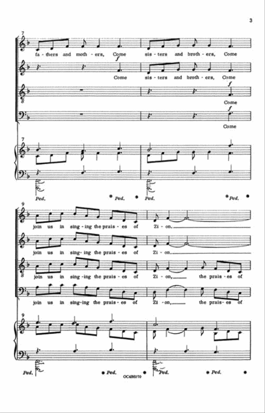 Zion's Walls Zion's Walls 4-Part scores gallery preview page 3