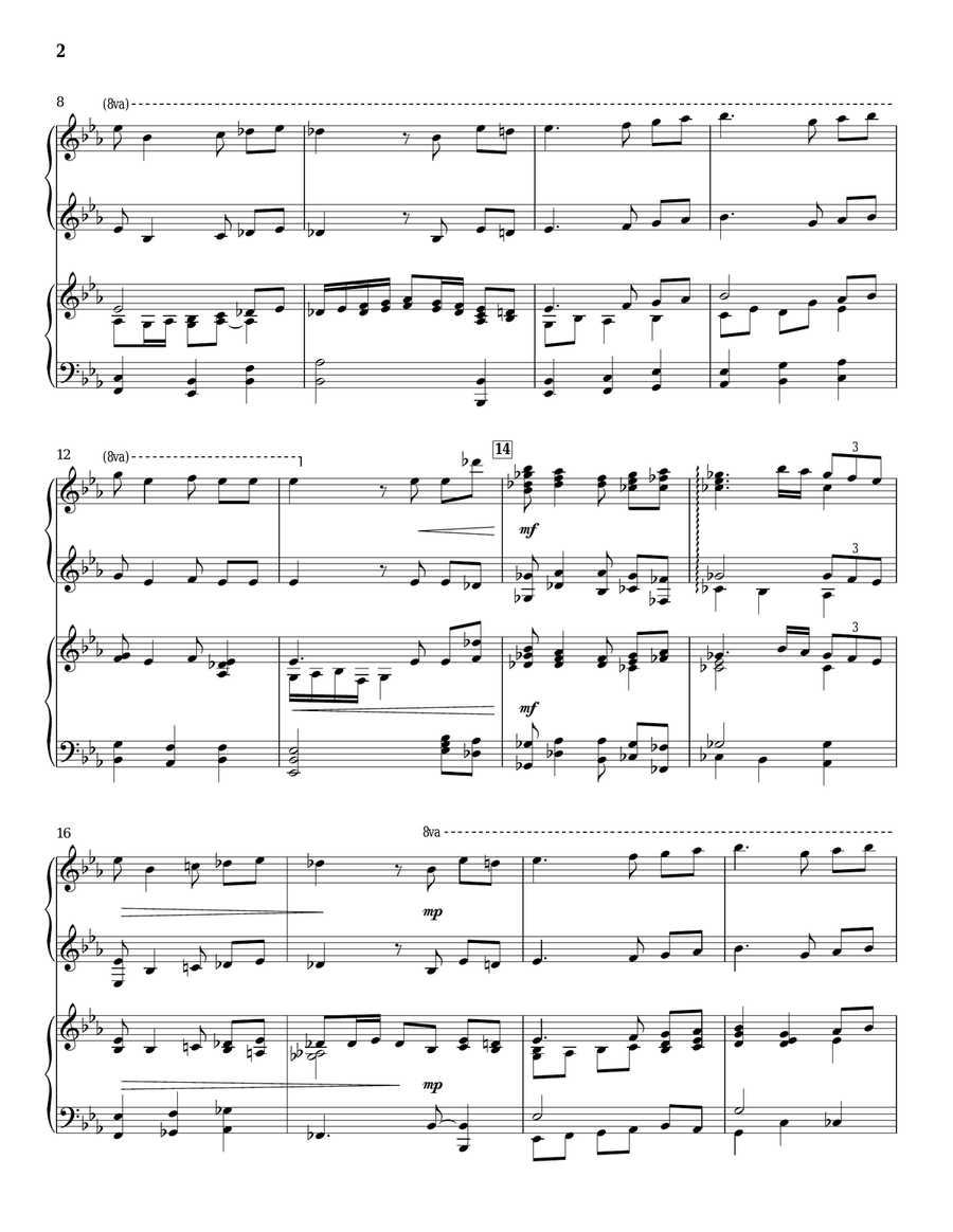 Wexford Carol Wexford Carol Piano Duet scores gallery preview page 2
