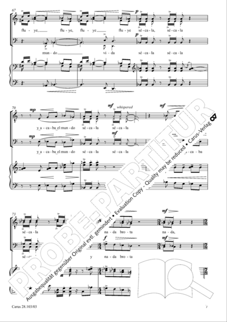 Water Water 4-Part scores gallery preview page 22