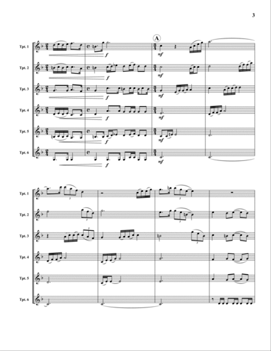 Canadian Fanfare Large Ensemble scores gallery preview page 3