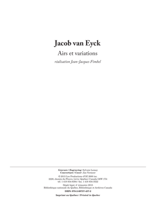 Book cover for Airs et variations