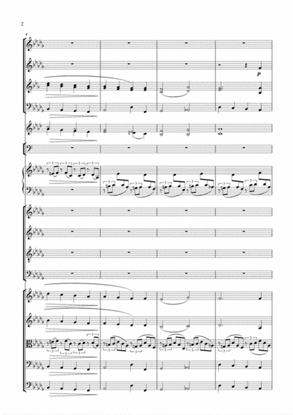 Faure - Cantique de Jean Racine orchestrated Adrian Connell - Full Score