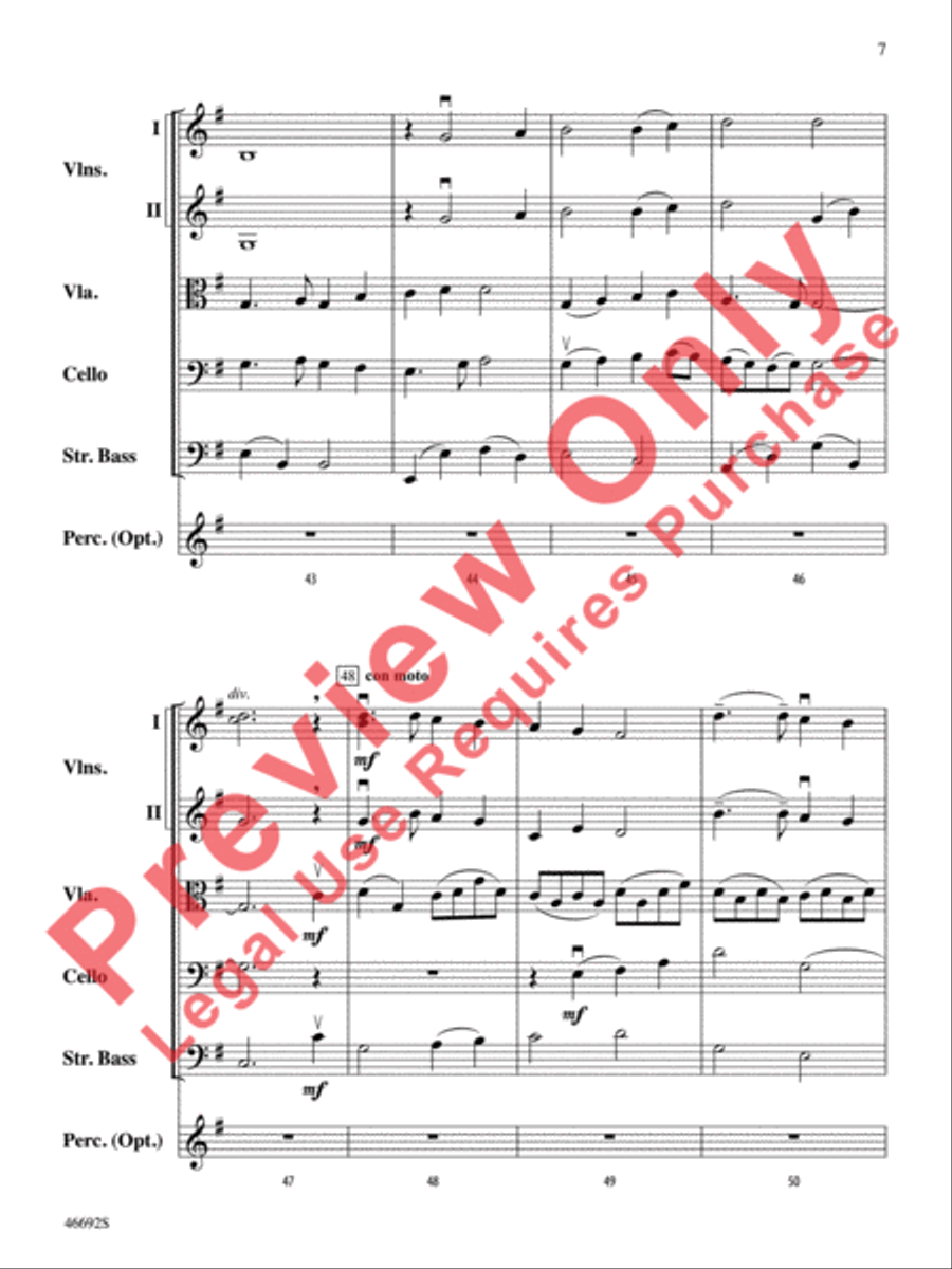 See Amid the Winter's Snow String Orchestra scores gallery preview page 8