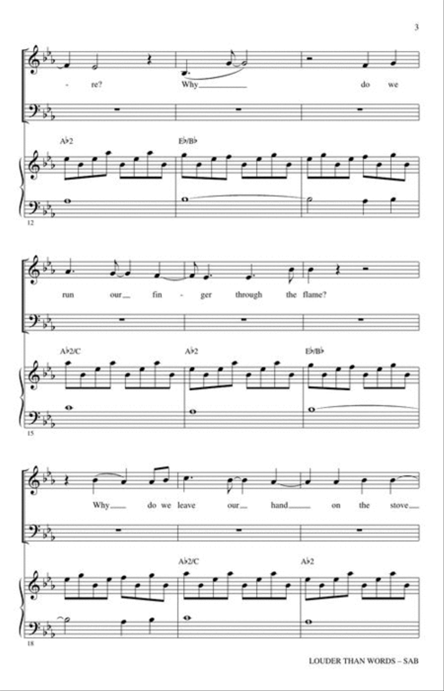Louder Than Words 3-Part scores gallery preview page 4