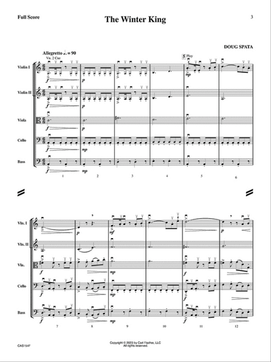 The Winter King Orchestra scores gallery preview page 2