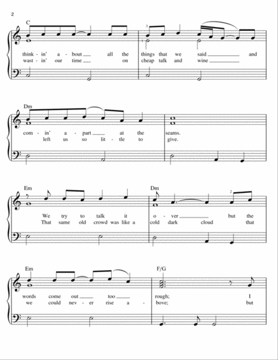 Best Of My Love Easy Piano scores gallery preview page 2