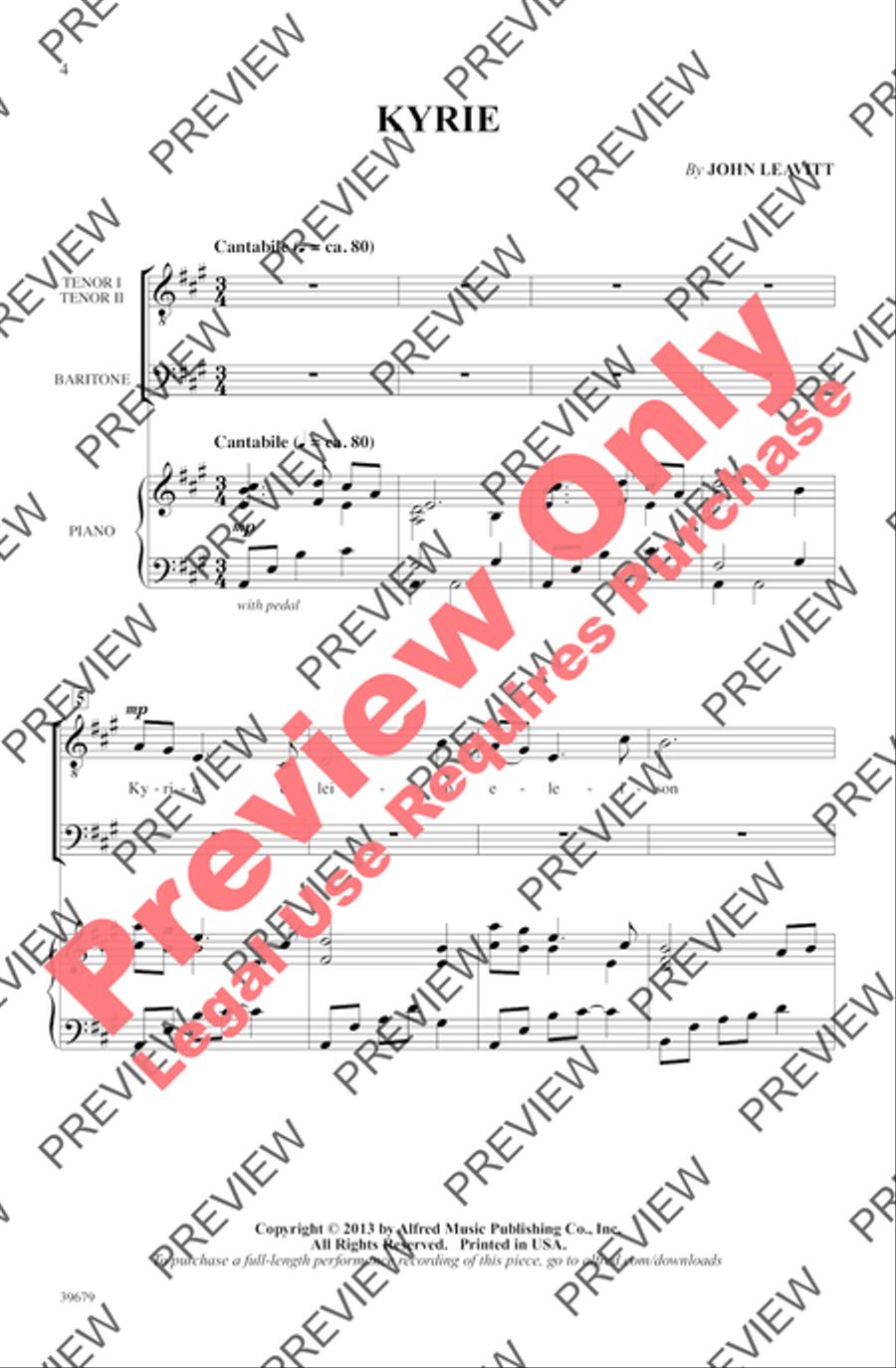 Missa Festiva Men's Choir scores gallery preview page 6
