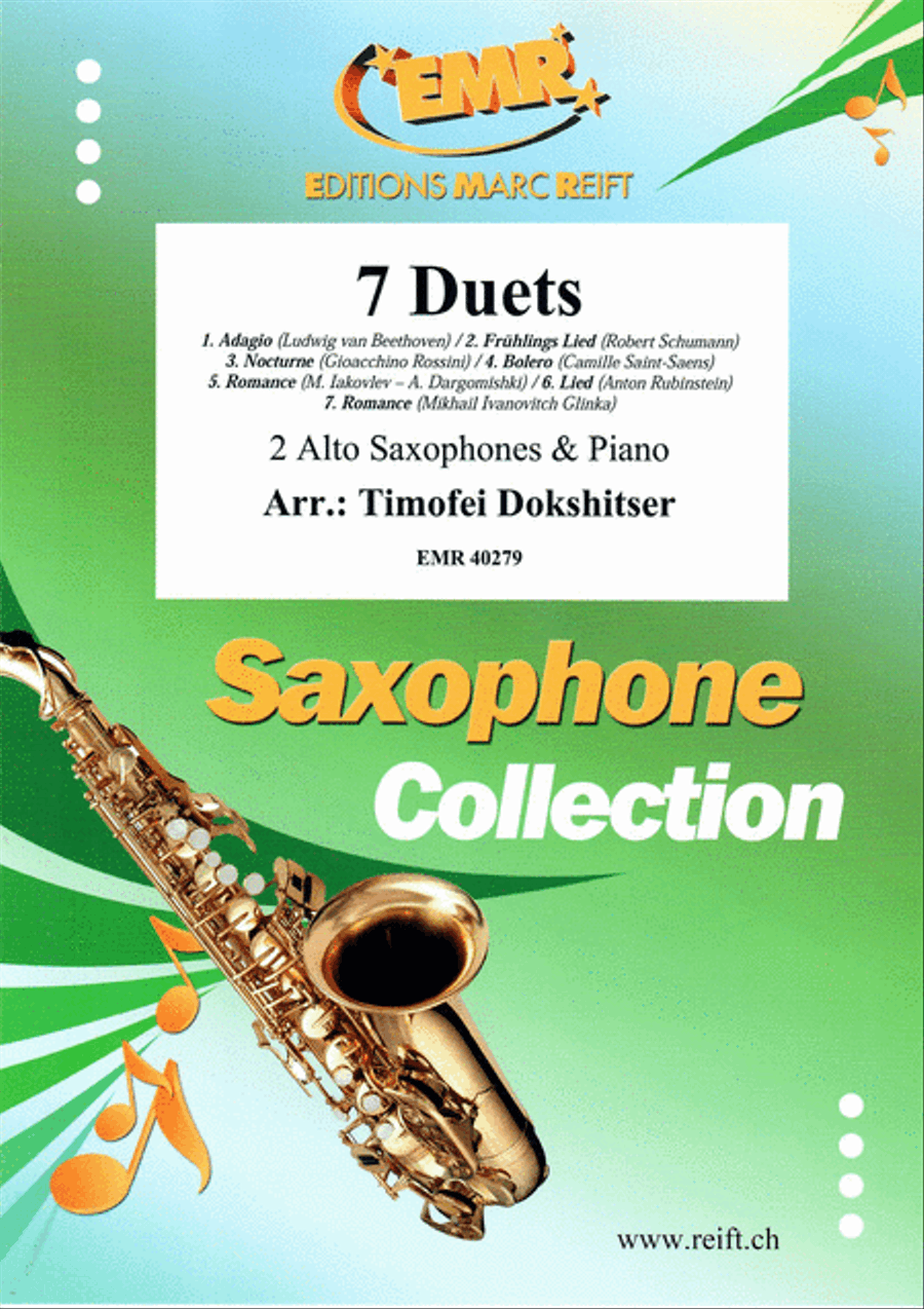 7 Duets Alto Saxophone scores gallery preview page 1