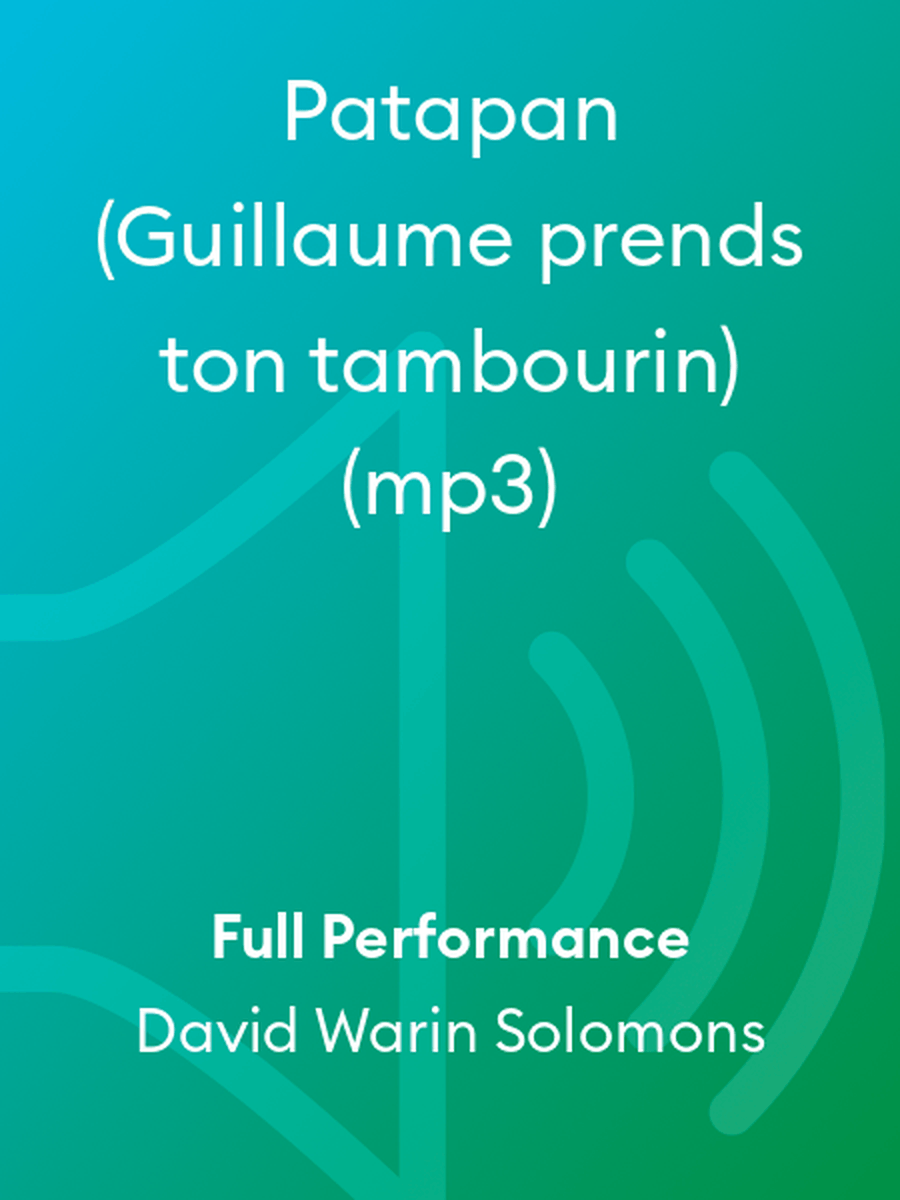 Patapan (Guillaume prends ton tambourin) (mp3) Choir scores gallery preview page 1