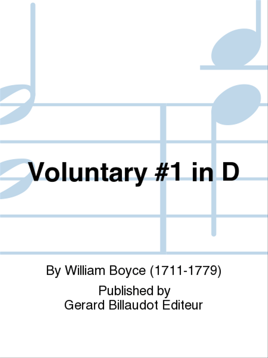 Voluntary No. 1 In D Chamber Music scores gallery preview page 1