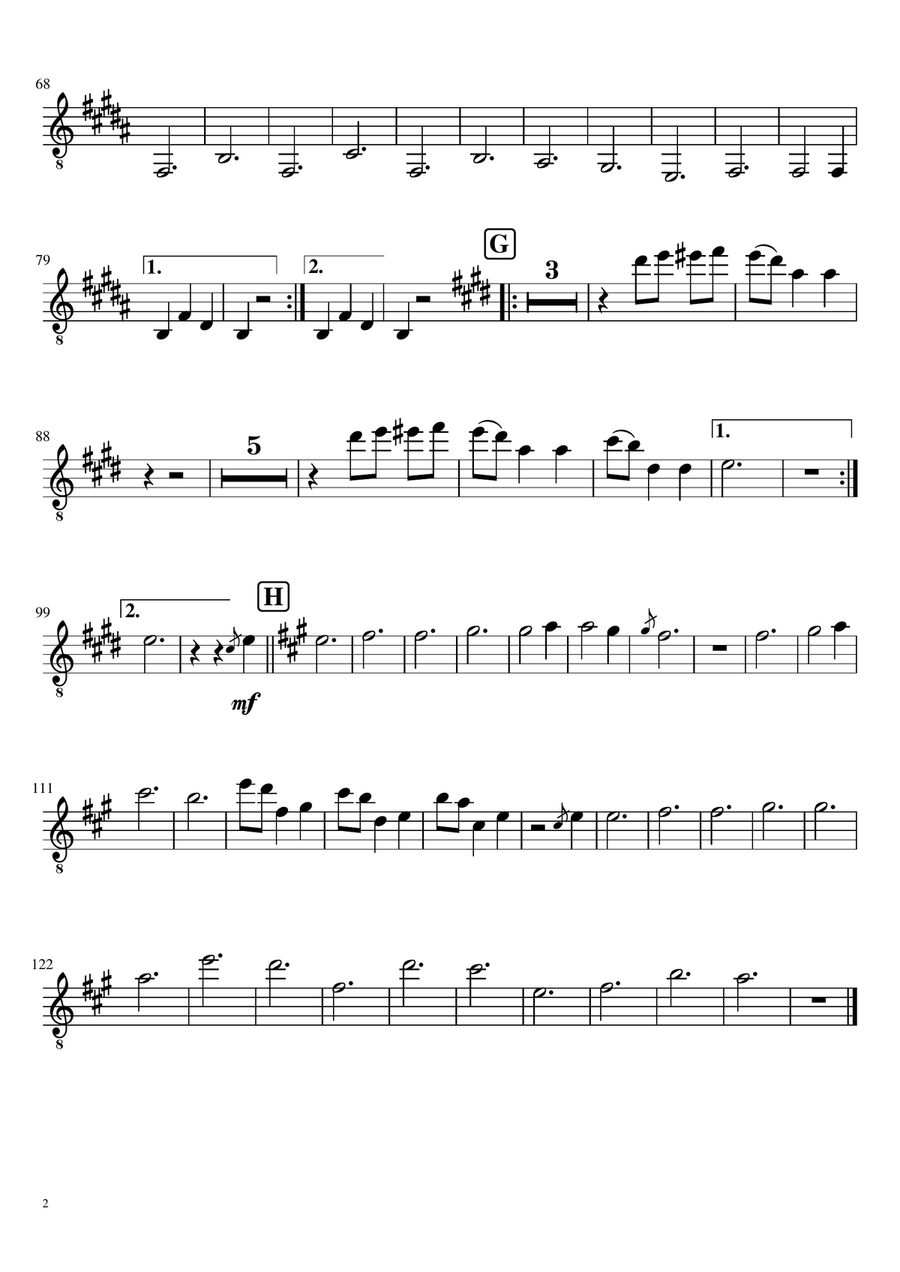 Gran Vals - Francisco Tàrrega (arranged for guitar ensemble) Guitar Ensemble scores gallery preview page 6