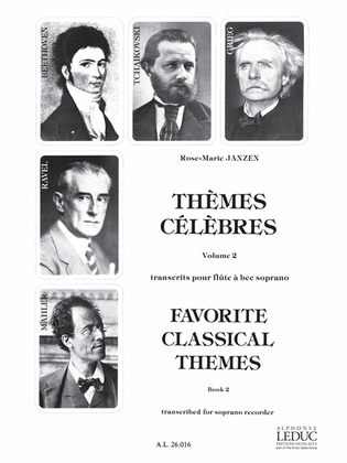 Book cover for Themes Celebres Vol.2 (sop) (recorder Solo)