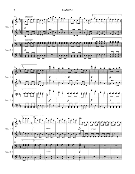CANCAN (Piano 4-hands)