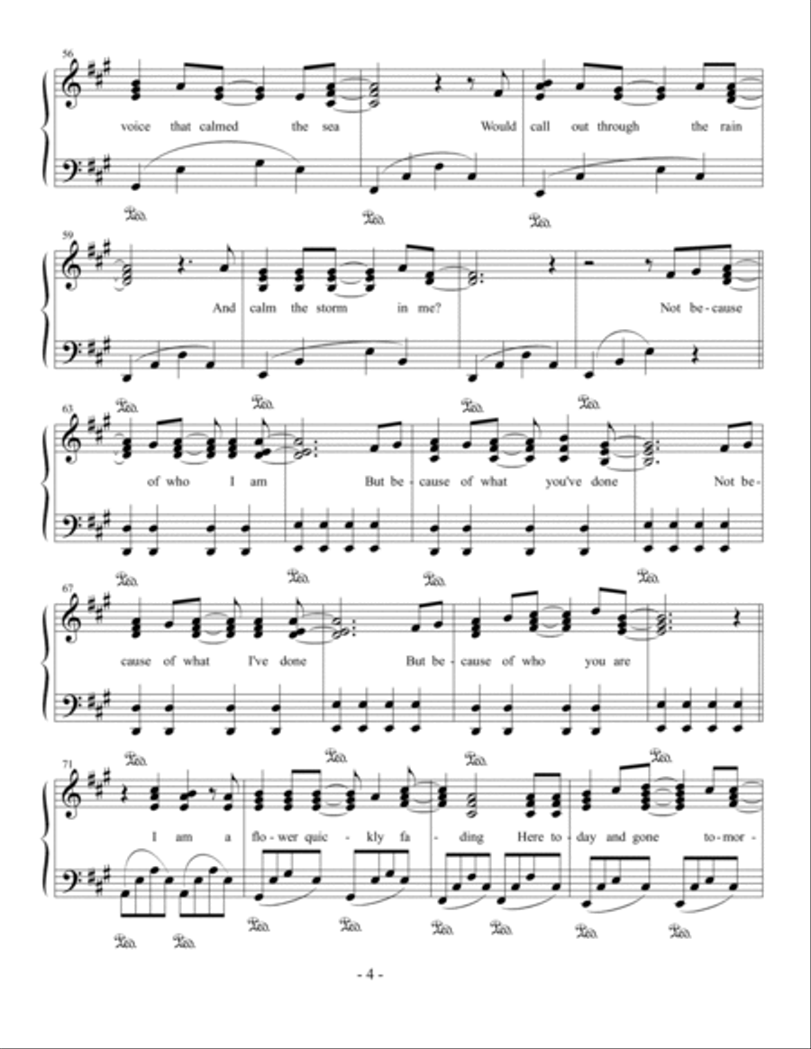Who Am I Who Am I Easy Piano scores gallery preview page 4