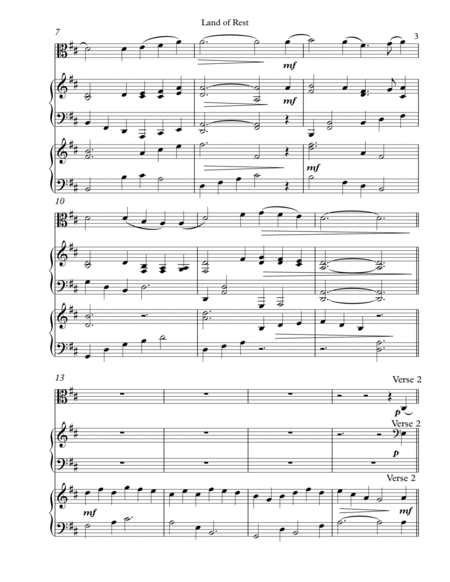 Land of Rest, Trio for Viola, Harp, Piano image number null