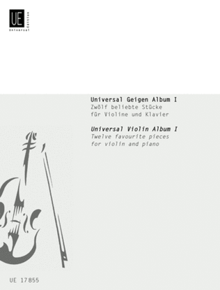 Book cover for Universal Violin Album Vol. 1