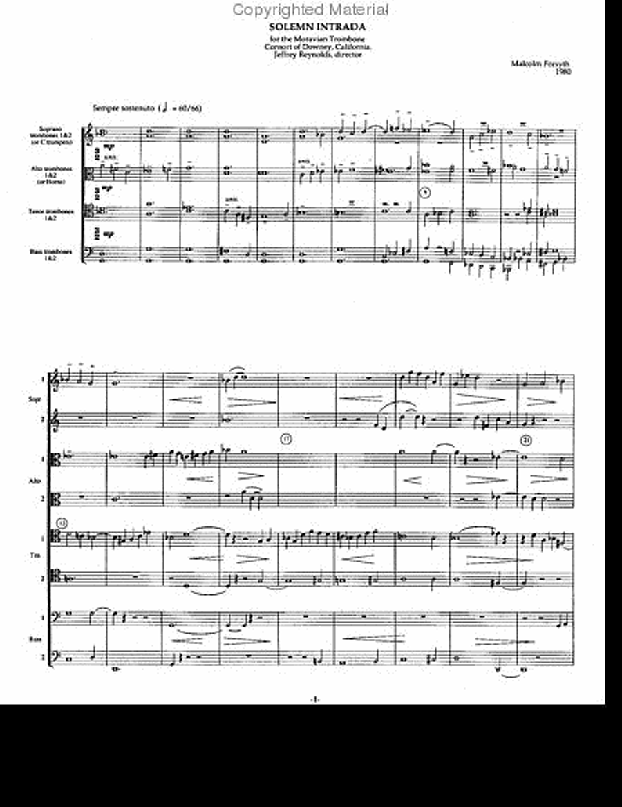 Solemn Intrada Score scores gallery preview page 2