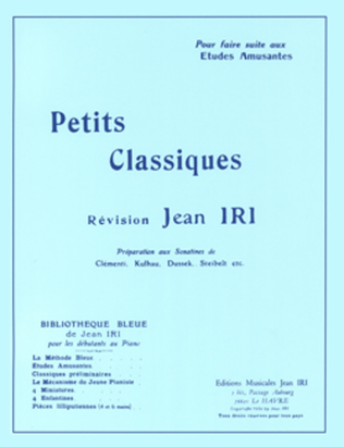 Book cover for Petits classiques (Muller, Mozart, Kuntz, Hummel, Cramer...)