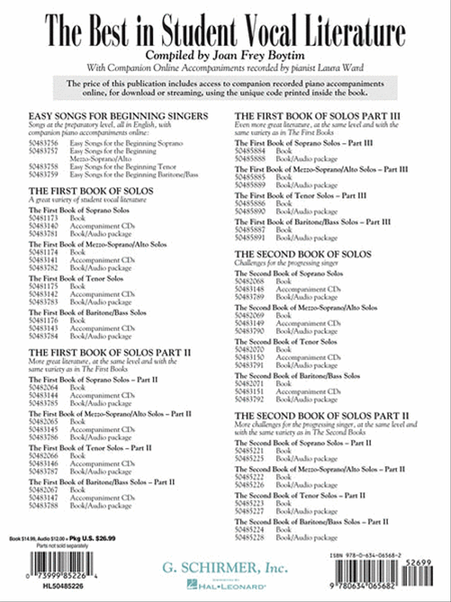 The Second Book of Mezzo-Soprano Solos Part II Mezzo-Soprano Voice scores gallery preview page 3